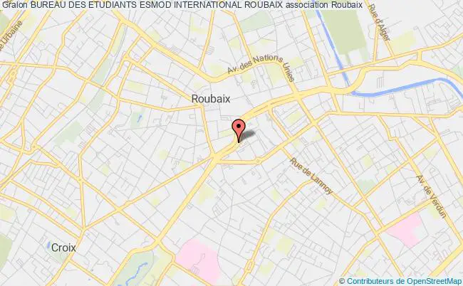 plan association Bureau Des Etudiants Esmod International Roubaix Roubaix