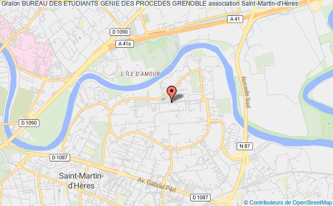 plan association Bureau Des Etudiants Genie Des Procedes Grenoble Saint-Martin-d'Hères