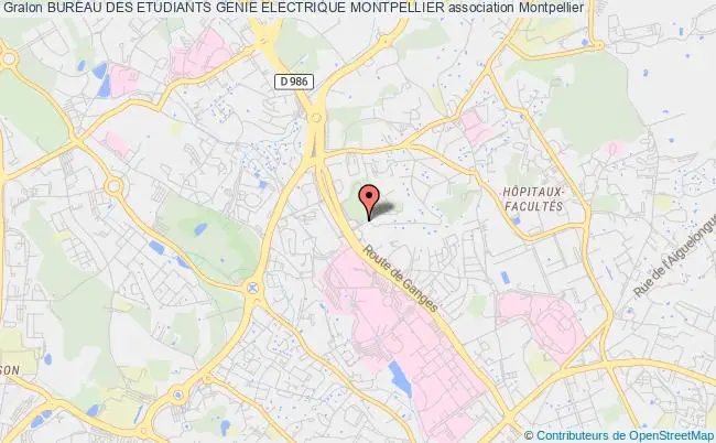 plan association Bureau Des Etudiants Genie Electrique Montpellier Montpellier