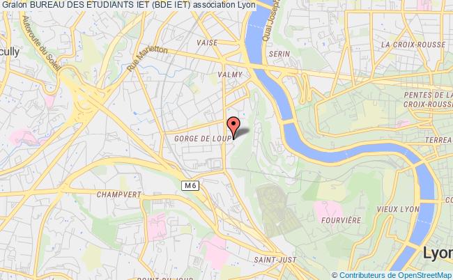 plan association Bureau Des Etudiants Iet (bde Iet) Lyon