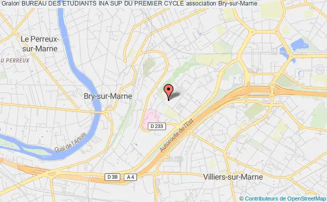 plan association Bureau Des Etudiants Ina Sup Du Premier Cycle Bry-sur-Marne