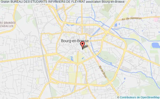 plan association Bureau Des Etudiants Infirmiers De Fleyriat Bourg-en-Bresse