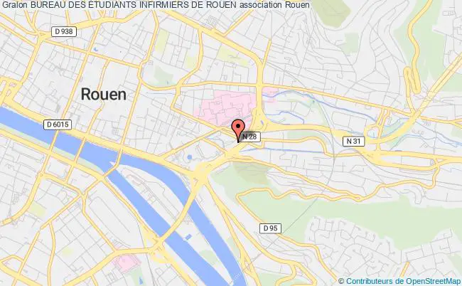 plan association Bureau Des Étudiants Infirmiers De Rouen Rouen