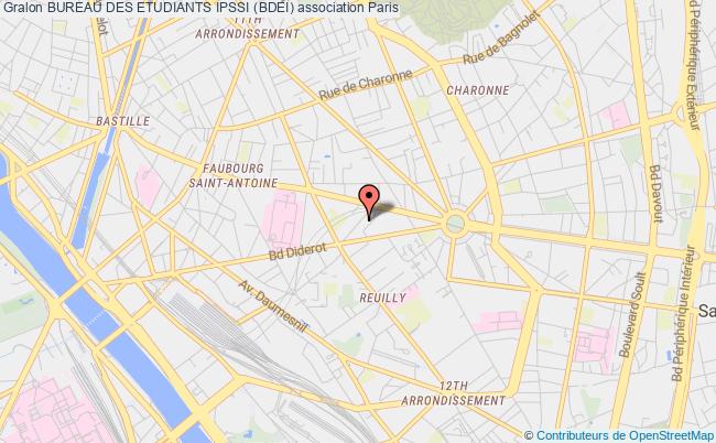 plan association Bureau Des Etudiants Ipssi (bdei) Paris