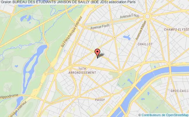 plan association Bureau Des Etudiants Janson De Sailly (bde Jds) Paris