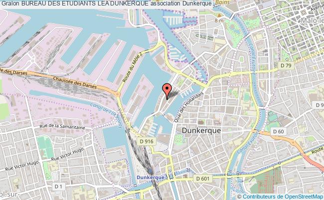 plan association Bureau Des Etudiants Lea Dunkerque Dunkerque cedex 1