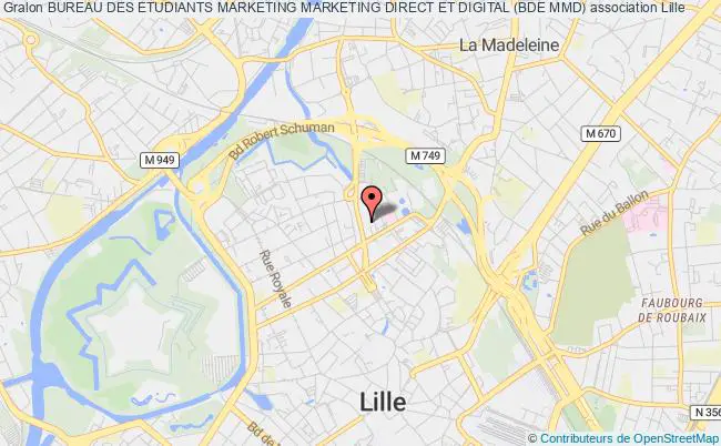 plan association Bureau Des Etudiants Marketing Marketing Direct Et Digital (bde Mmd) Lille