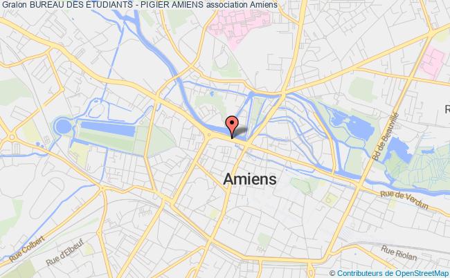 plan association Bureau Des Étudiants - Pigier Amiens Amiens