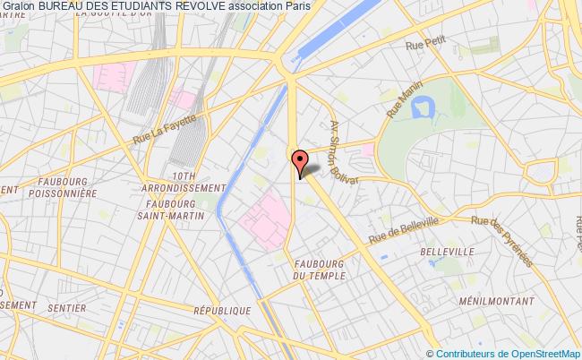 plan association Bureau Des Etudiants Revolve Paris