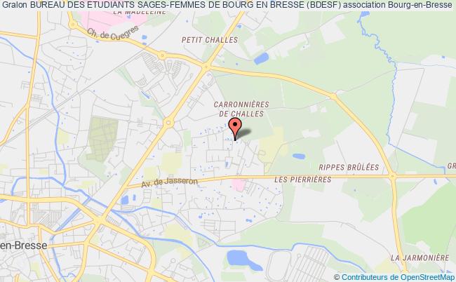 plan association Bureau Des Etudiants Sages-femmes De Bourg En Bresse (bdesf) Bourg-en-Bresse