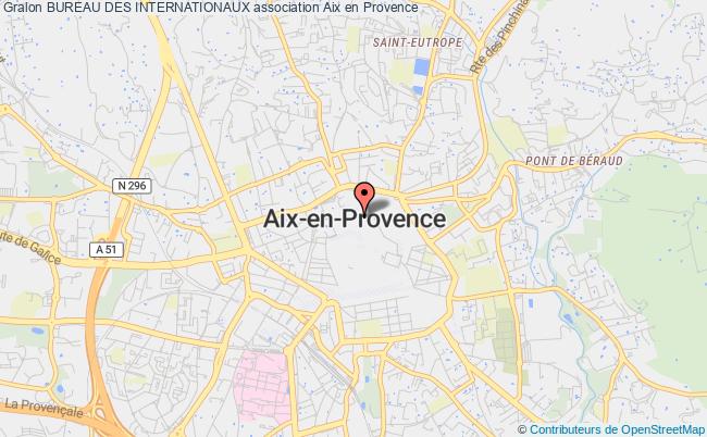 plan association Bureau Des Internationaux Aix-en-Provence