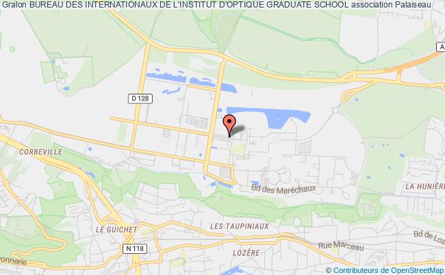 plan association Bureau Des Internationaux De L'institut D'optique Graduate School Palaiseau