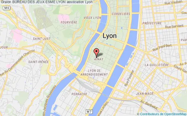 plan association Bureau Des Jeux Esme Lyon Lyon
