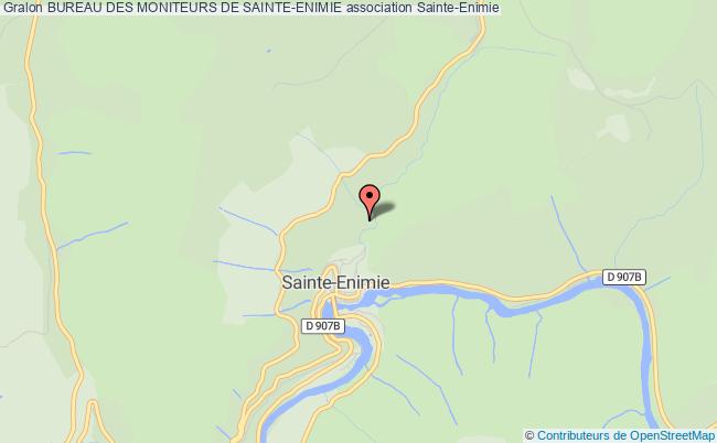 plan association Bureau Des Moniteurs De Sainte-enimie Sainte-Enimie