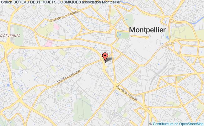 plan association Bureau Des Projets Cosmiques Montpellier
