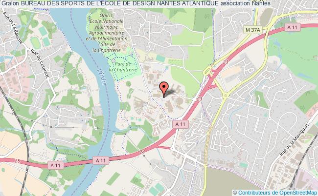 plan association Bureau Des Sports De L'ecole De Design Nantes Atlantique Nantes cedex 3
