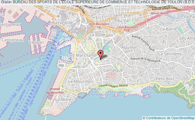 plan association Bureau Des Sports De L'ecole Superieure De Commerce Et Technologie De Toulon (b.d.s. E.s.c.t.) Toulon