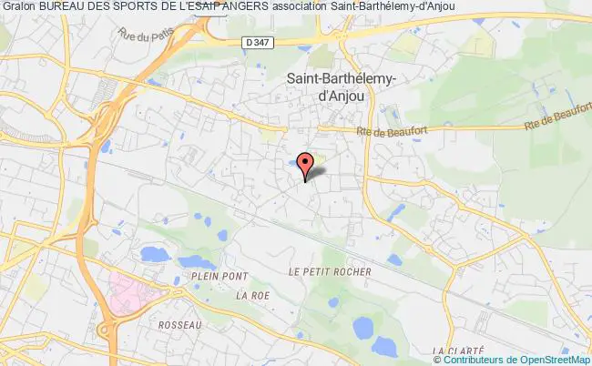 plan association Bureau Des Sports De L'esaip Angers Saint-Barthélemy-d'Anjou