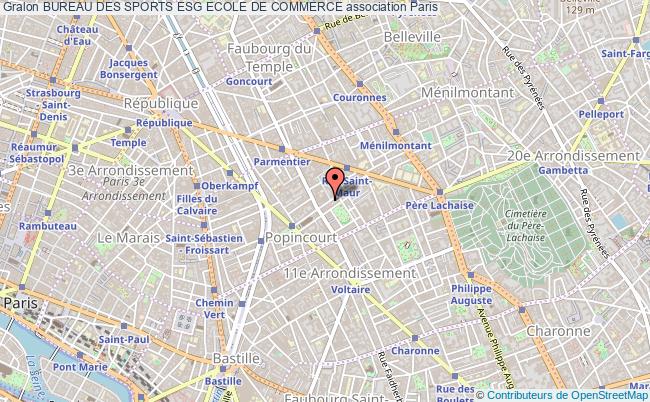 plan association Bureau Des Sports Esg Ecole De Commerce Paris