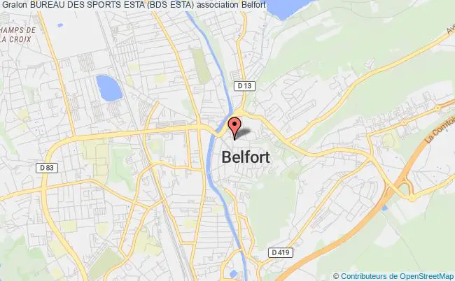 plan association Bureau Des Sports Esta (bds Esta) Belfort