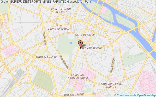 plan association Bureau Des Sports Mines Paristech Paris Cedex 06