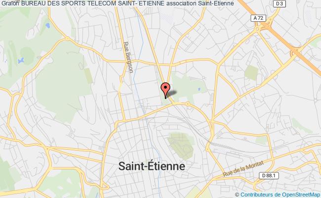 plan association Bureau Des Sports Telecom Saint- Etienne Saint-Étienne