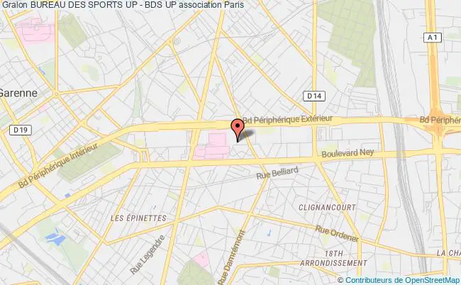 plan association Bureau Des Sports Up - Bds Up Paris