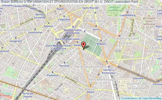 plan association Bureau D?information Et D?orientation En Droit (b.i.o. Droit) Paris