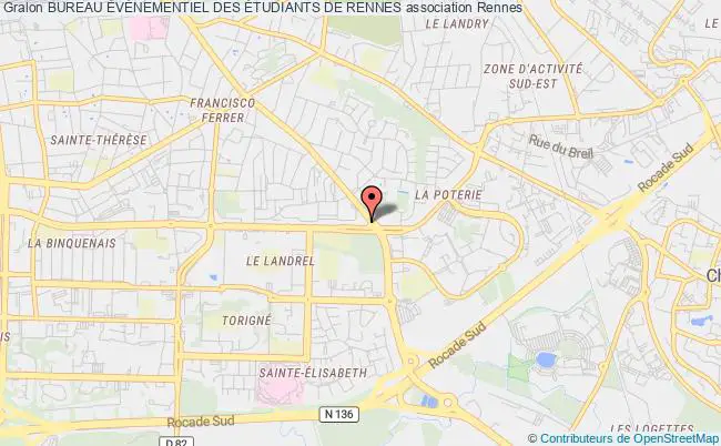 plan association Bureau ÉvÈnementiel Des Étudiants De Rennes Rennes