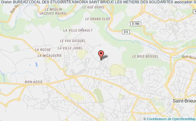 plan association Bureau Local Des Étudiants Askoria Saint Brieuc Les MÉtiers Des SolidaritÉs Saint-Brieuc