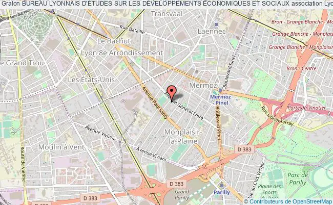 plan association Bureau Lyonnais D'Études Sur Les DÉveloppements Économiques Et Sociaux Lyon