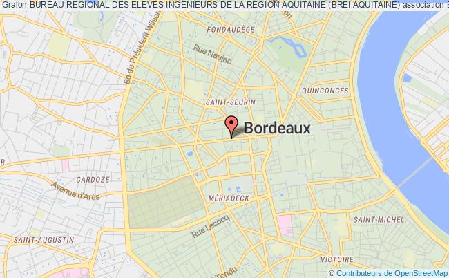 plan association Bureau Regional Des Eleves Ingenieurs De La Region Aquitaine (brei Aquitaine) Bordeaux