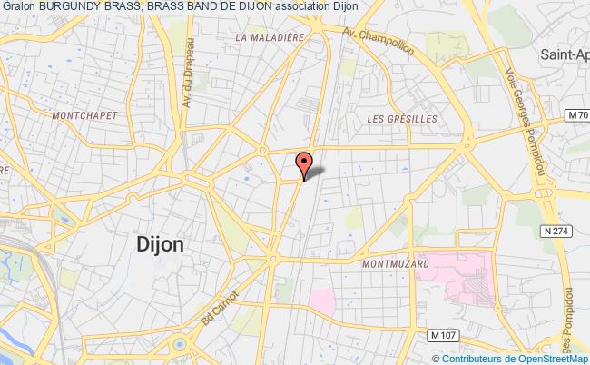 plan association Burgundy Brass, Brass Band De Dijon Dijon