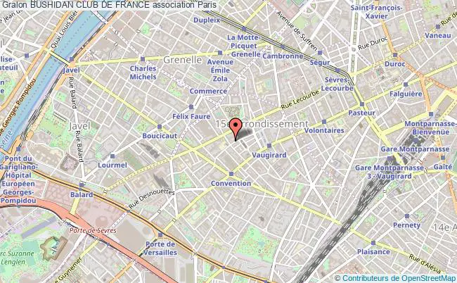plan association Bushidan Club De France Paris