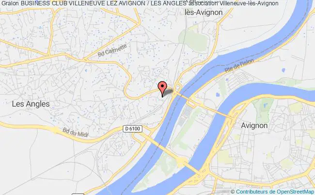 plan association Business Club Villeneuve Lez Avignon / Les Angles Villeneuve-lès-Avignon