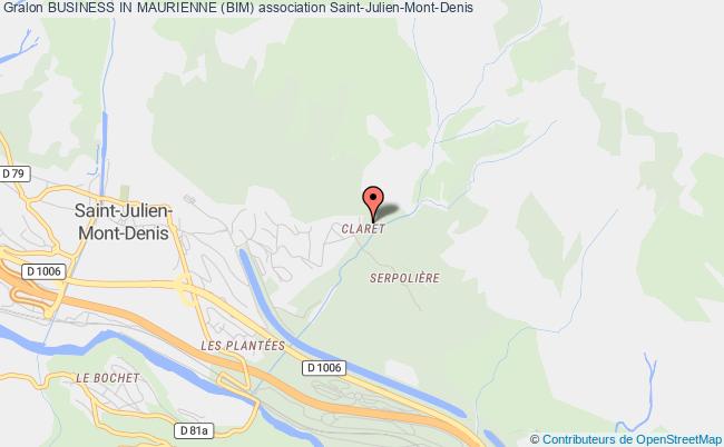 plan association Business In Maurienne (bim) Saint-Julien-Mont-Denis