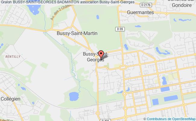 plan association Bussy-saint-georges Badminton Bussy-Saint-Georges