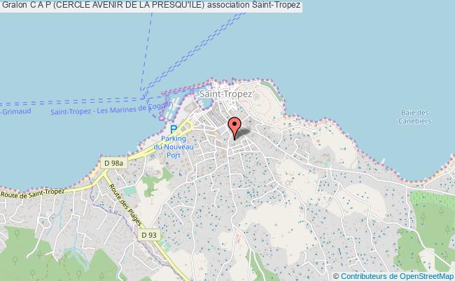 plan association C A P (cercle Avenir De La Presqu'ile) Saint-Tropez