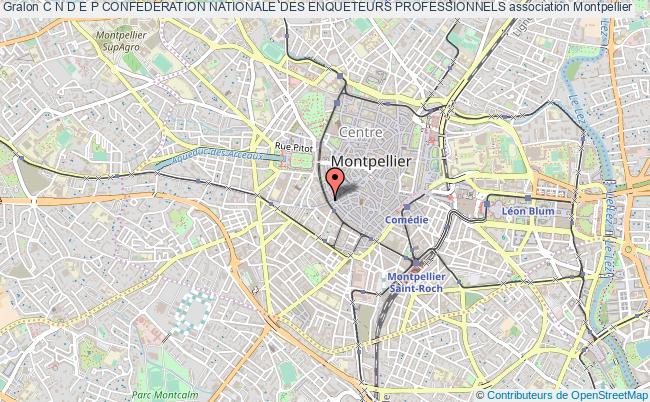plan association C N D E P Confederation Nationale Des Enqueteurs Professionnels Montpellier