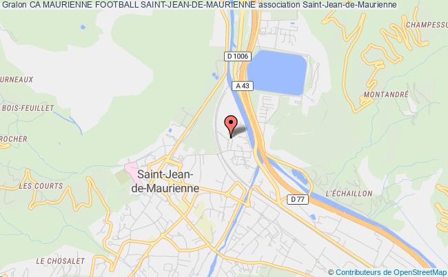 plan association Ca Maurienne Football Saint-jean-de-maurienne Saint-Jean-de-Maurienne