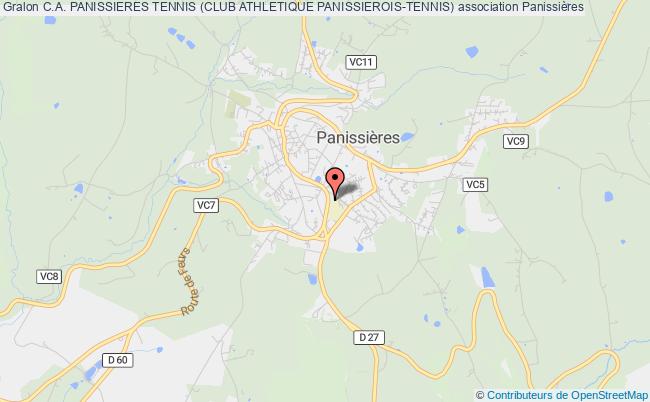 plan association C.a. Panissieres Tennis (club Athletique Panissierois-tennis) Panissières