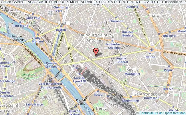 plan association Cabinet Associatif Developpement Services Sports Recrutement - C.a.d.s.s.r. Paris
