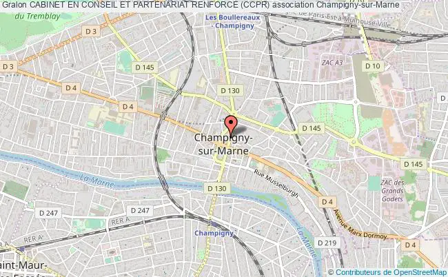 plan association Cabinet En Conseil Et Partenariat Renforce (ccpr) Champigny-sur-Marne