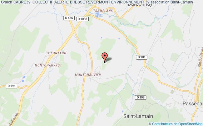 plan association Cabre39  Collectif Alerte Bresse Revermont Environnement 39 Saint-Lamain