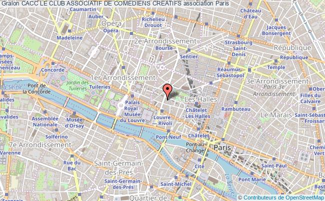 plan association Cacc Le Club Associatif De Comediens Creatifs Paris