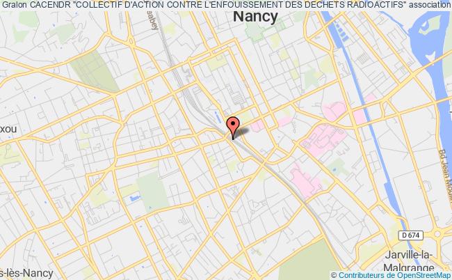 plan association Cacendr "collectif D'action Contre L'enfouissement Des Dechets Radioactifs" 