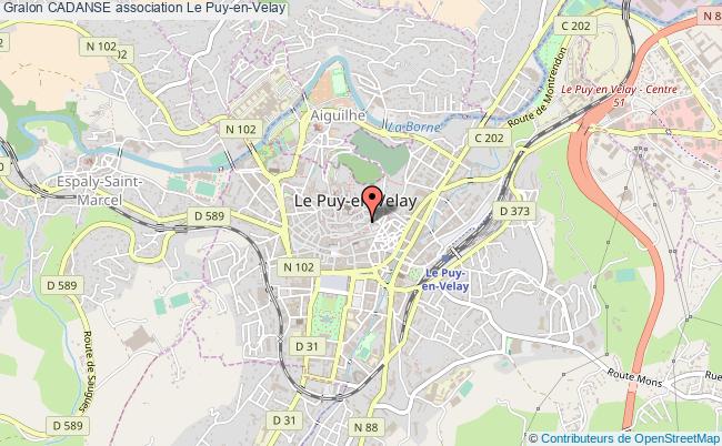 plan association Cadanse Le Puy-en-Velay