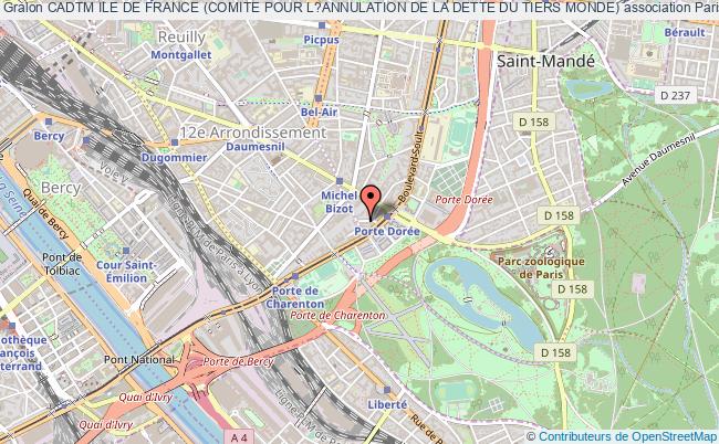 plan association Cadtm Ile De France (comite Pour L?annulation De La Dette Du Tiers Monde) Paris