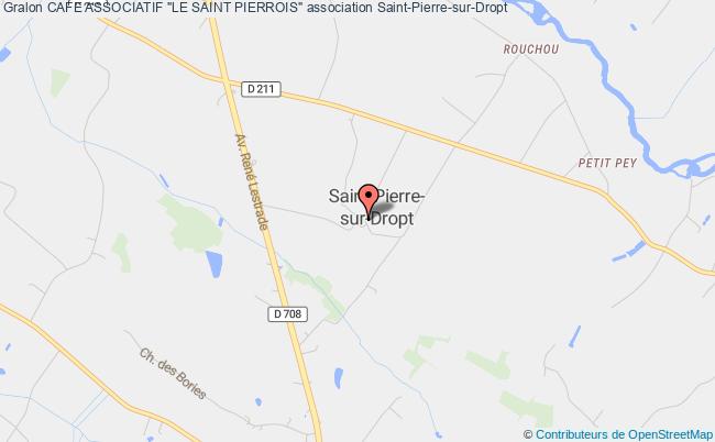 plan association Cafe Associatif "le Saint Pierrois" Saint-Pierre-sur-Dropt