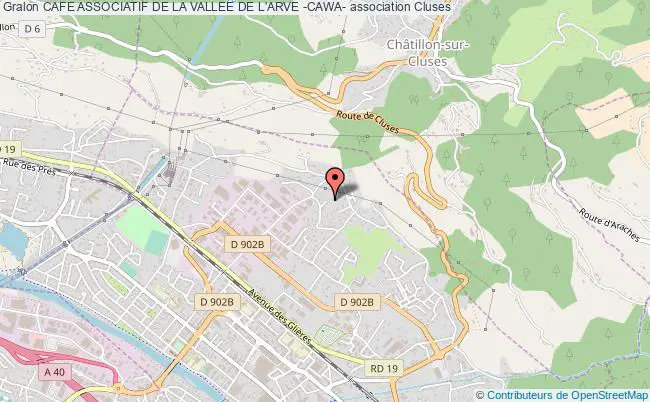 plan association Cafe Associatif De La Vallee De L'arve -cawa- Cluses